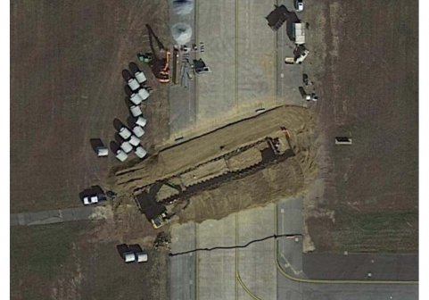 Joint Base Andrews Taxiway – Sinkhole Repair Aerial